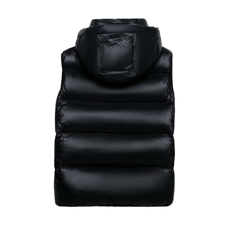 CLARKE QUEEN 2025 Duck Down Vest Jacket for Women Light Weight Padding Winter Outerwear Puffer Casual Warm Thickened Short Coat