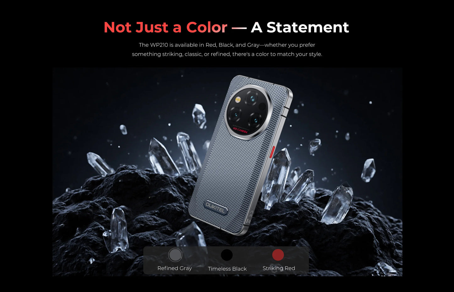 【World Premiere】OUKITEL WP210 Rugged Phone - MTK 8200, 36GB 512GB, 8800mAh 45W, 6.7", 108MP NFC Android15 Smartphone  WIFI/5G