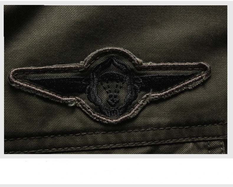 FGKKS 2023 Military Loose Men's Jacket New Autumn Casual Cotton Workwear Jacket High-Quality Design Bomber Jackets Male