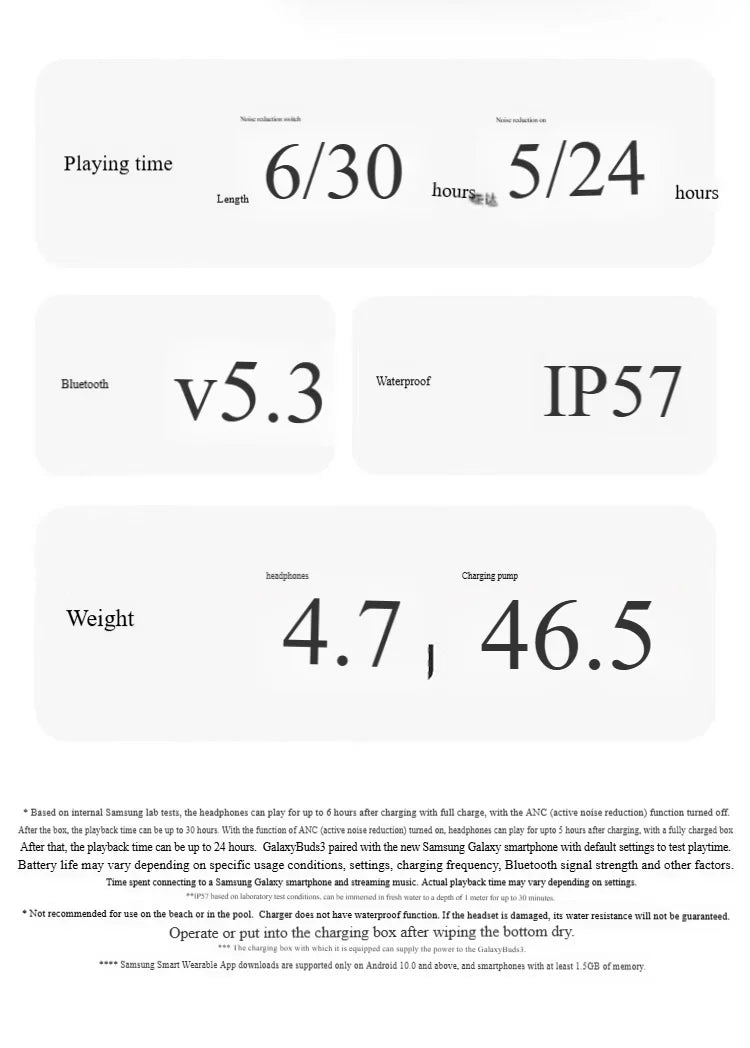 2025 Galaxy Buds3 Pro Wireless Earbuds, Hybrid ANC in-Ear Headphones, 25H Playtime, Hi-Fi Sound for Gym/Running