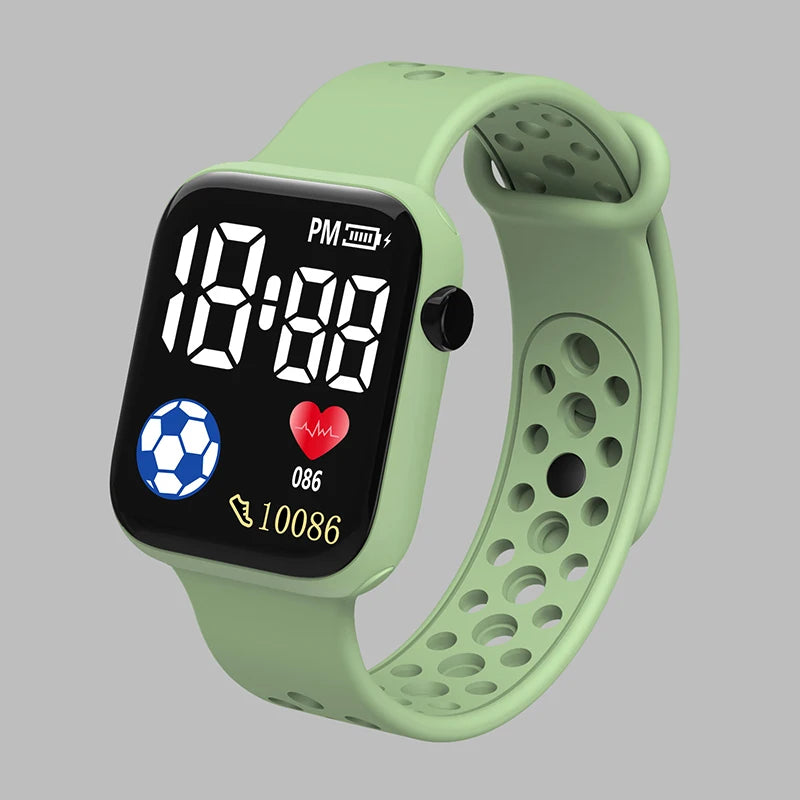 2025 LED Digital Watch For Kids Boys Sports Waterproof Watches Girls Silicone Digital Watch Casual Childrens Electronic Reloj