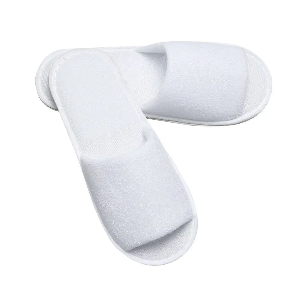 5 Pairs Comfortable Breathable Non Slip Sole SPA Guest Slippers Open Toe Slippers Hotel Shoes Hotel Supplies