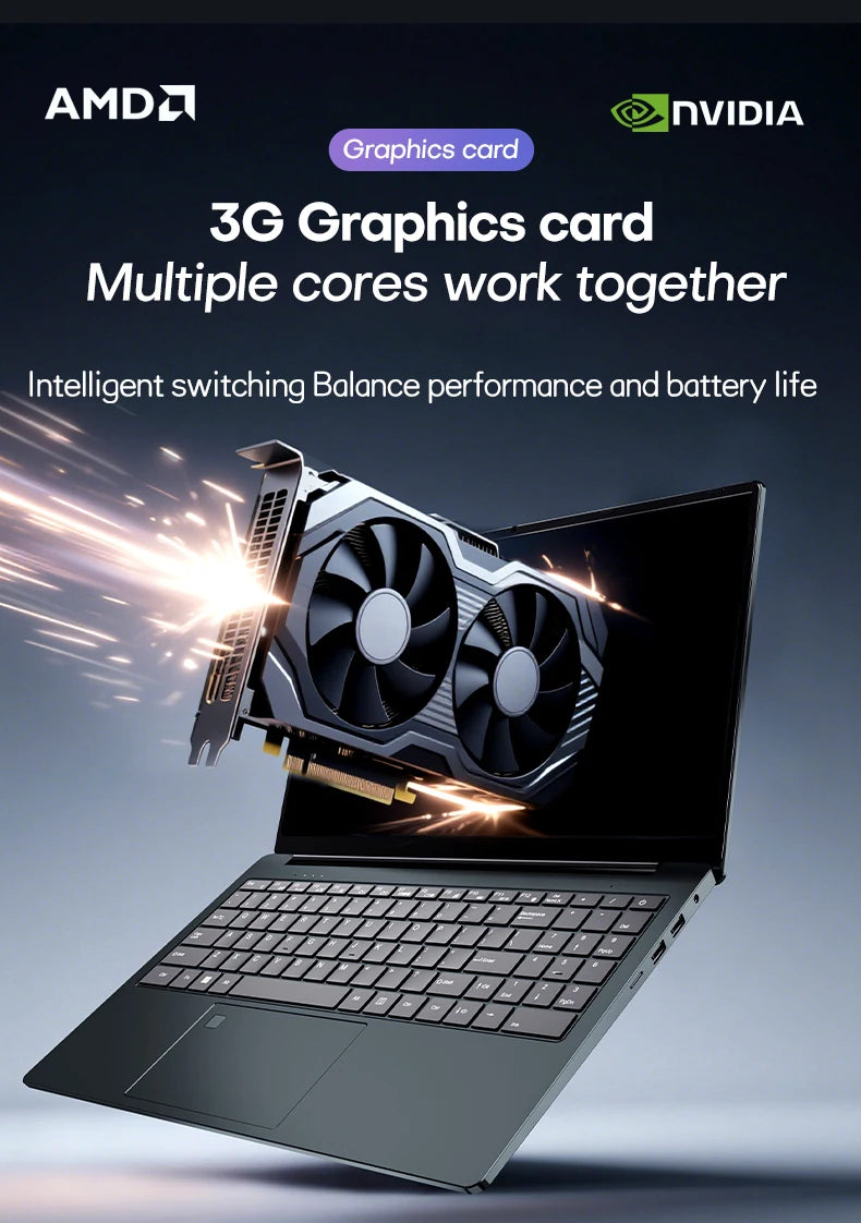 2025 Laptop Computer 15.6" AMD A4-7210U MX350 Notebook PC Portable IPS Display Fingerprint Backlit Gaming Laptops for Study Work
