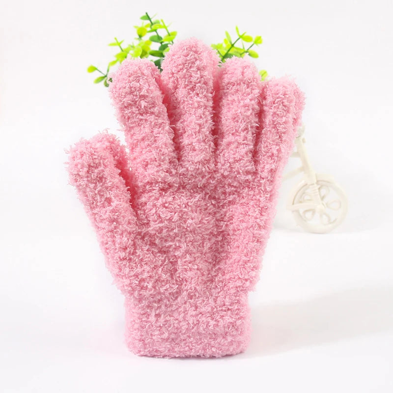 Women Thicken Coral Fleece Winter Gloves Autumn Warm Thick Touch Screen  Full Finger Guantes Female Outdoor Snow Skiing Mittens