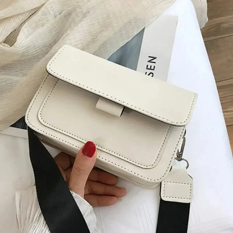 Crossbody Bag PU Leather Fashion Bags for Women Travel Handle Handbag Fashion Shoulder Messenger Bag Ladies Small Flap Bag