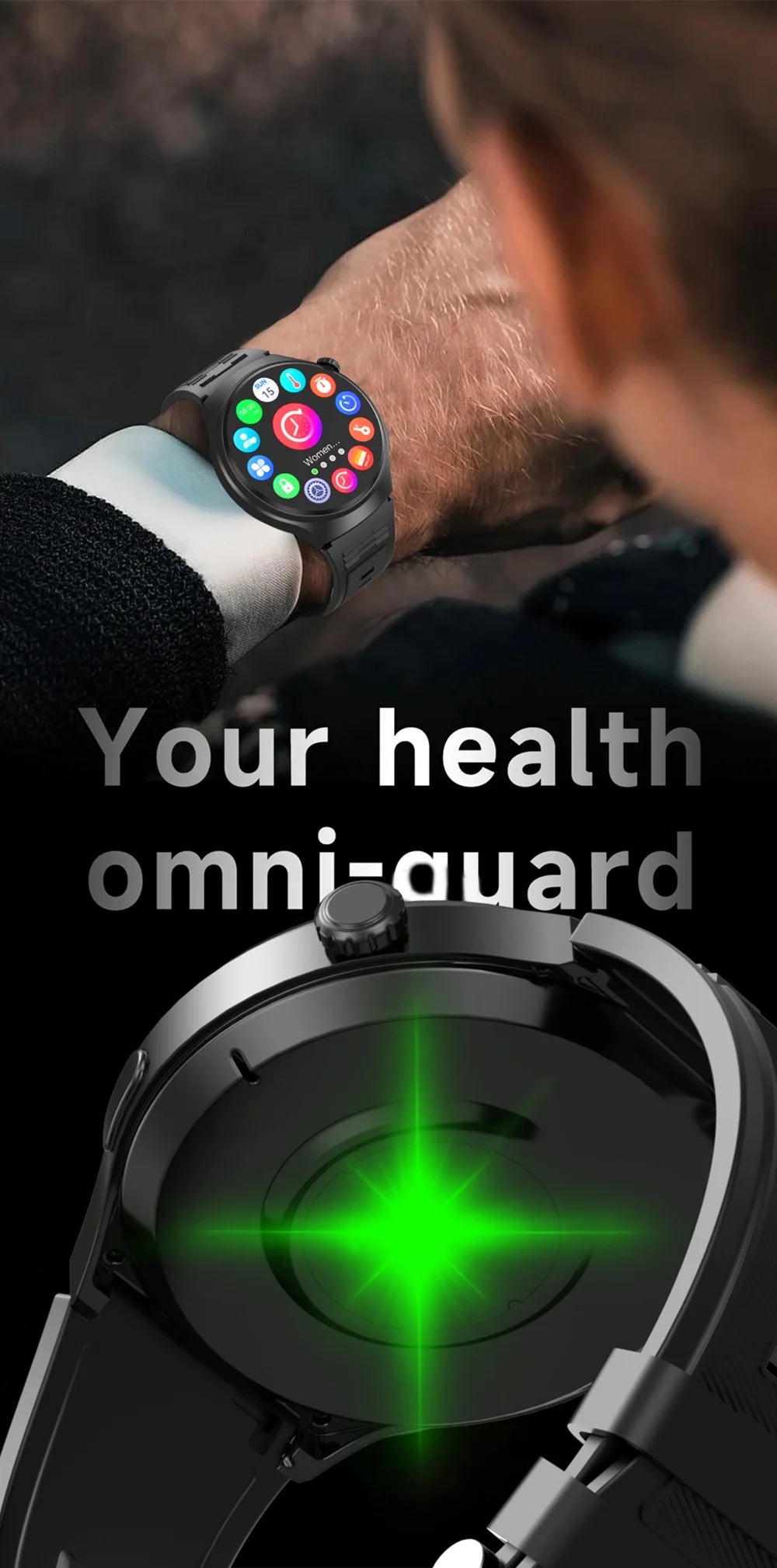 LAXASFIT New Smart Watch 1.52 HD Screen Heart Rate Bluetooth Call NFC Sports Men's Smart Watch 2025