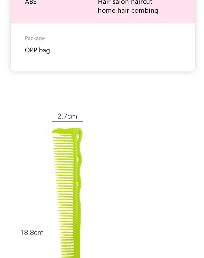 Haircut Comb Barber Shop Hairdresser Professional Hair Cutting Combs Sideburns Hair Brush Hair Salon Styling Tools Hairbrush