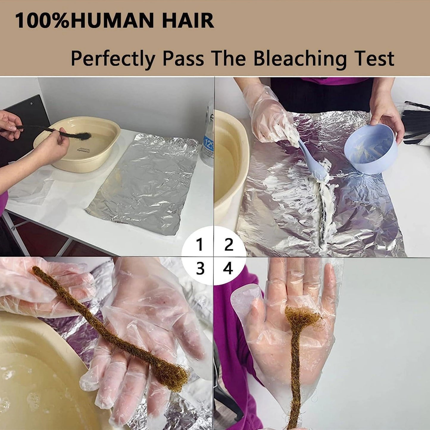 Natural Human Hair Dreadlock Extensions with Curly Ends 8-12 Inch Handmade Curled Tail Locks Extension for Women Men 10 Strands