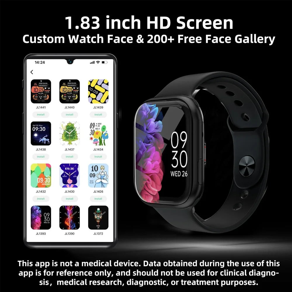 2025 New Answer Call Sport Fitness Smart Watch Tracker Custom Dial Smartwatch Men Women Gift For Any Phone PK IWO 27 X8 T500
