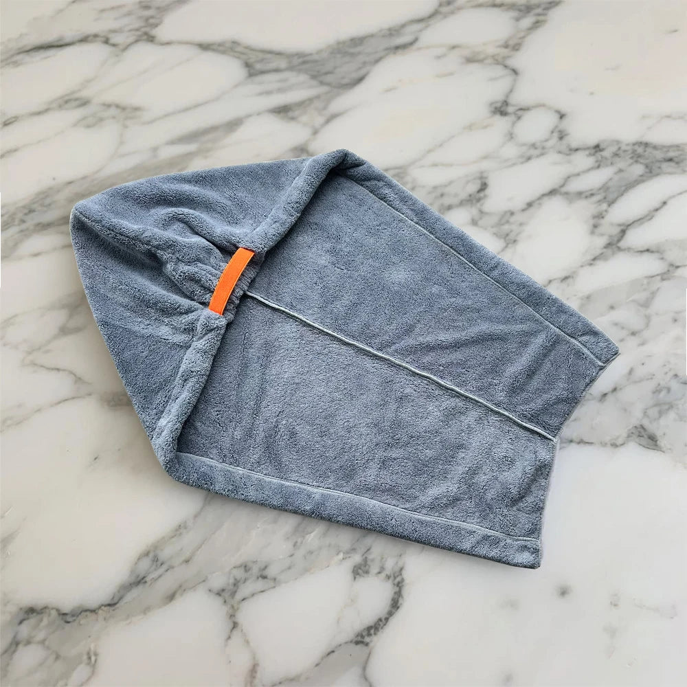 Wide tailed dry hair cap, hair towel for home use, soft and skin friendly, quick water absorption, not easy to shed hair