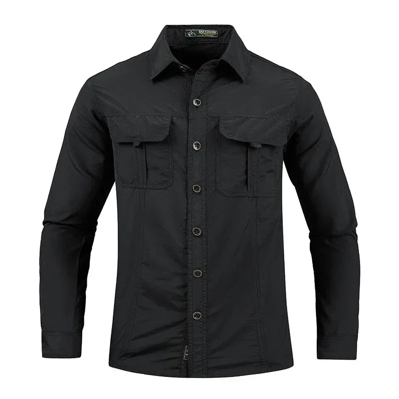 Spring and Autumn Men's New Style Lightweight Breathable shirt tactical multifunctional shirt outdoor long sleeved work shirts