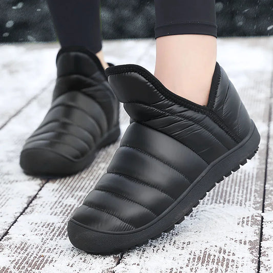 Winter Women Waterproof Snow Boots Lightweight Women Ankle Boots Sneakers Outdoor Sandproof Couple Warm Cotton Boot Botas Mujer