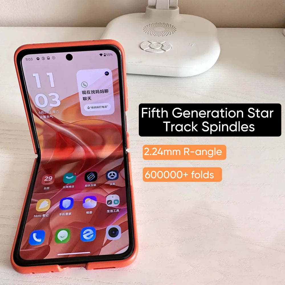 Global ROM Motorola Moto razr 50 Folded Screen Phone Main 6.9 inch FHD+ pOLED Secondary screen 3.6 inch MTK Dimensity 7300X 50MP