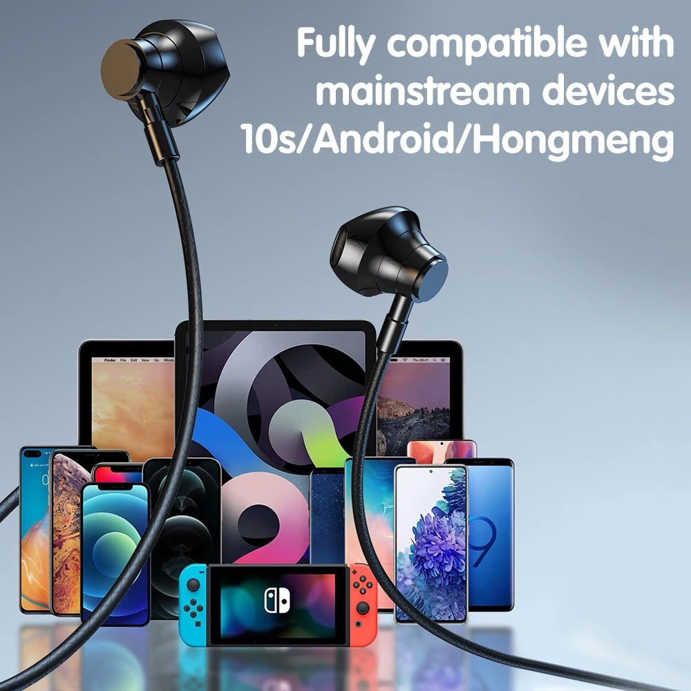 50H Play Time Bluetooth 5.4 Earphones LED Display HiFi Sound Earbuds Wireless Headphones Sports Waterproof Headsets