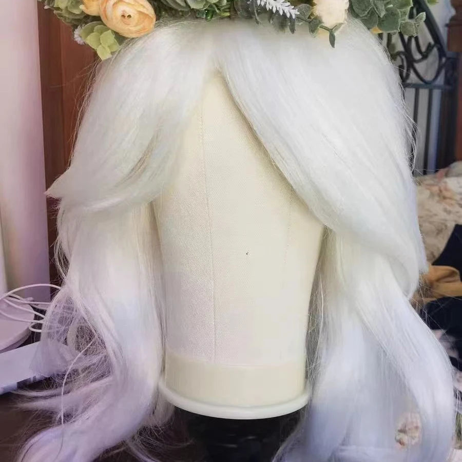 Wig Stand with Head Canvas Wig Mannequin Head for Hairstyle Display Making Wig Head Wig Supports Holder