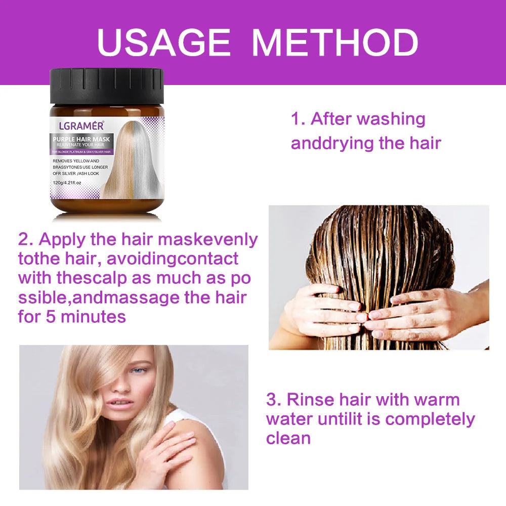 Hair Repair Film Repairs Damaged Hair Make It More Shiny Smooth Essential Nutrients for Dry Hair Solve The Problem of Split Hair