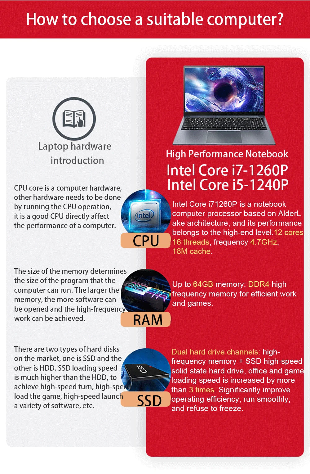 15.6 Inch Laptop Intel Core i9-12900H/i9-10885H Windows 11 Por 2*DDR4 2*M.2 SSD Ultrabook Computer Fingerprint Unlock WIFI5 BT