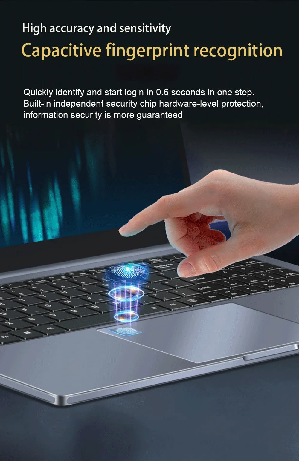 15.6 Inch Laptop Intel Core i9-12900H/i9-10885H Windows 11 Por 2*DDR4 2*M.2 SSD Ultrabook Computer Fingerprint Unlock WIFI5 BT