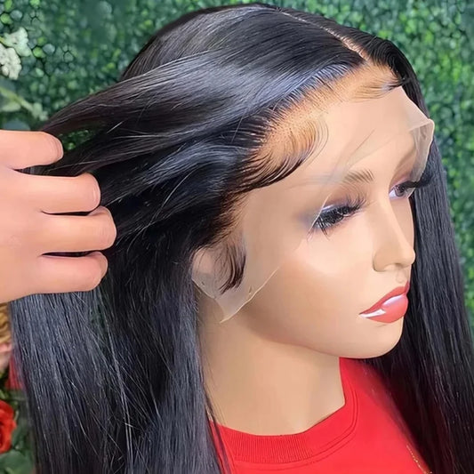 13X6 Straight Lace Front Wigs Human Hair 13x4 HD Transparent Lace Frontal Wig for Women Brazilian Virgin 4X4 Lace Closure wig