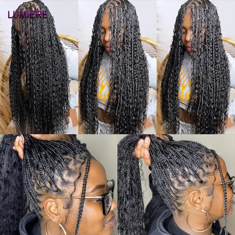 Deep Curly Wave Boho Braids Hair Bulk Braiding Hair Water 100% Human Hair Unprocessed Bulk Hair No Weft Bundle Hair For Braiding