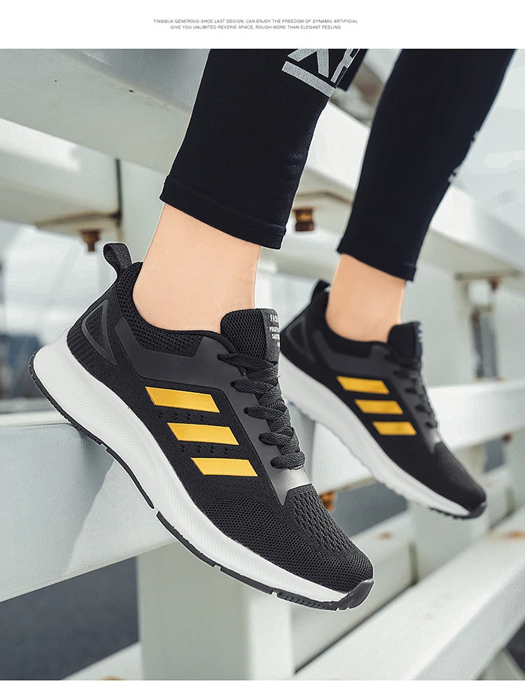 Shoes Men's 2025 Spring New Lightweight Non-slip Fashion Trend All-match Casual Soft Bottom Shock Absorption Running Sports