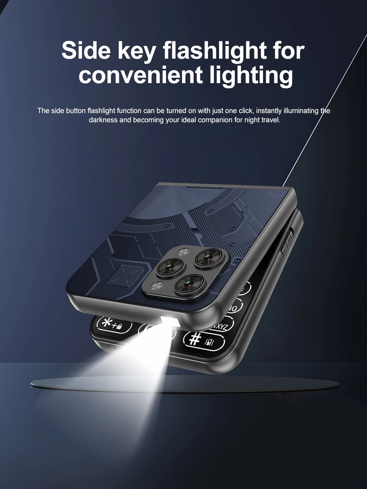 Low Price Sale SERVO Flilo9 3G Flip Mobile Phone 2 SIM Card Speed Dial Blacklist Call Record FM Radio 2.6inch Fold Cellphone MP4