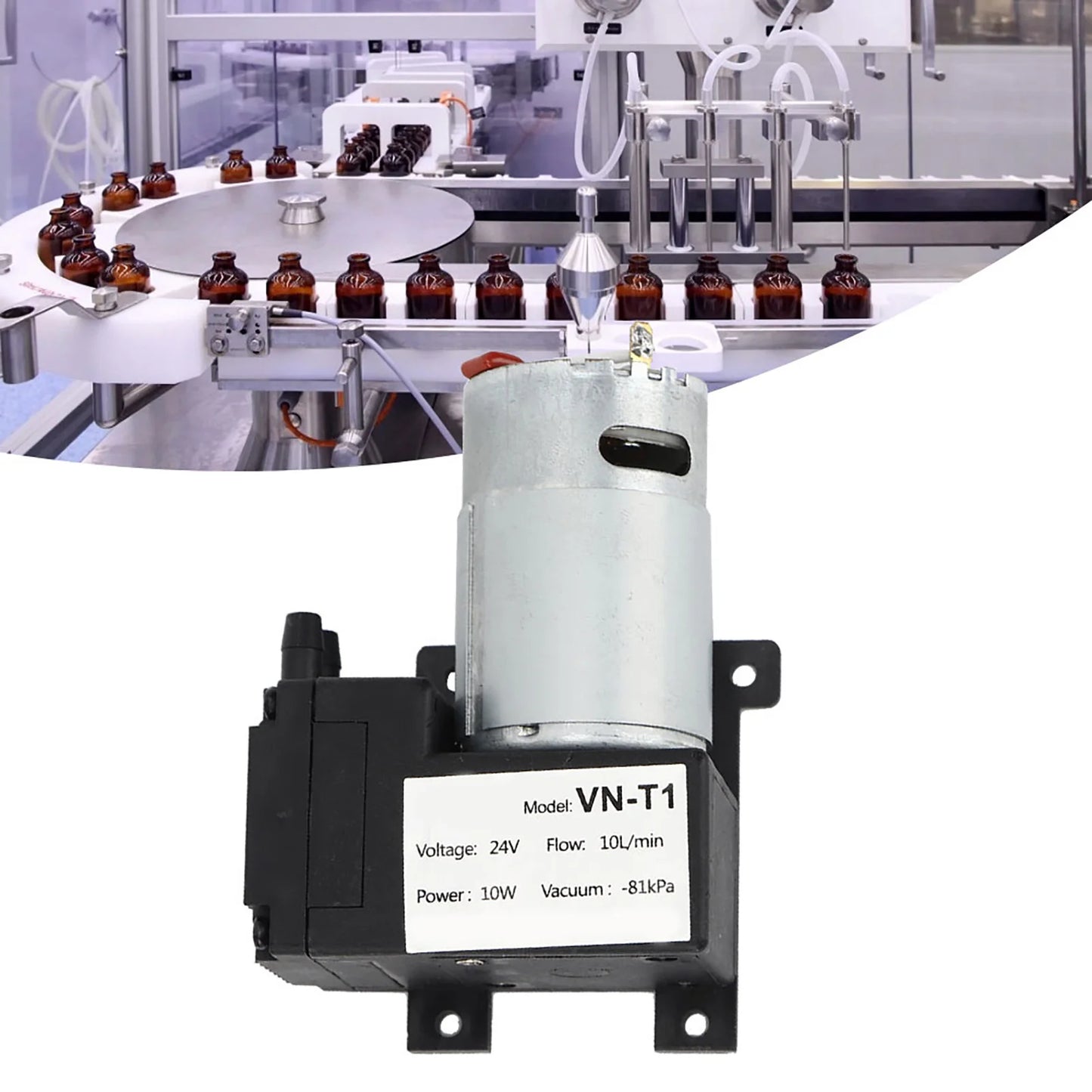 VN T1 Micro DC Vacuum Pump Mechanical Parts Low Noise Industrial Accessory