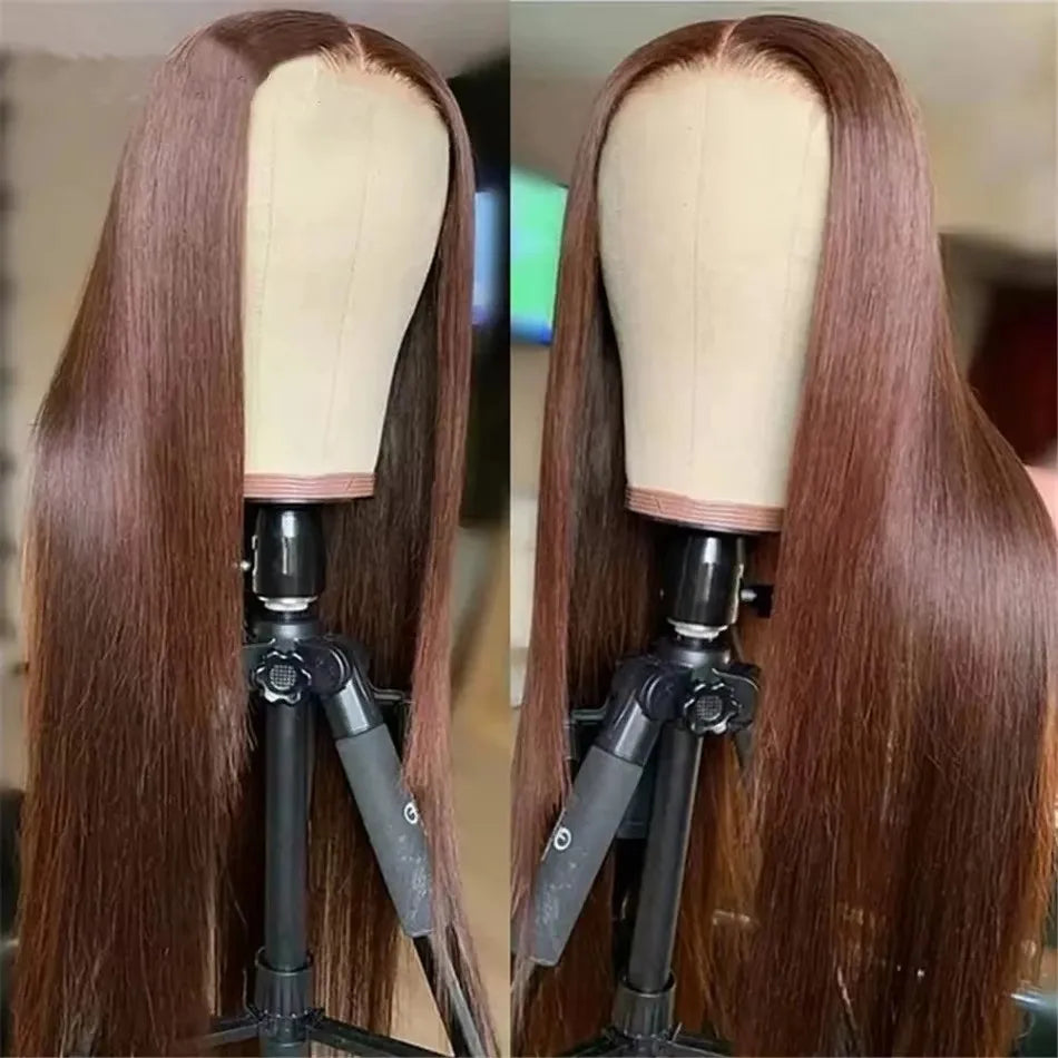 Sleek Red 99J Colored T1B/99J Wig 13*4*1 T Part Lace Front Part Brazilian Straight 22 Inches Human Hair Wigs Natural Remy Hair