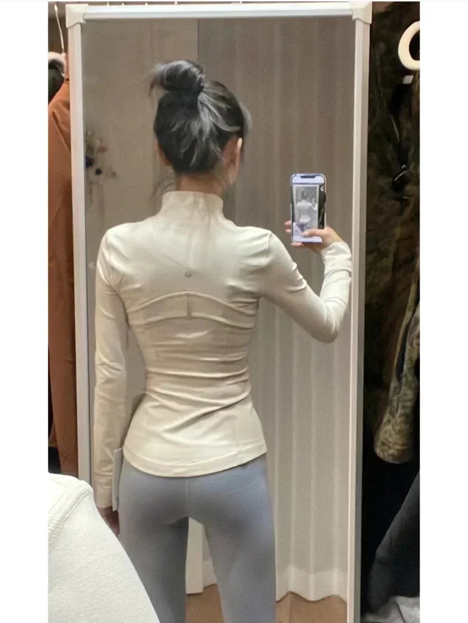 Yoga Clothes Women Define Jacket With Logo Wear Long Sleeve Full Zipper Sports Gym Workout Clothing Slim Fit Dupes Athletic