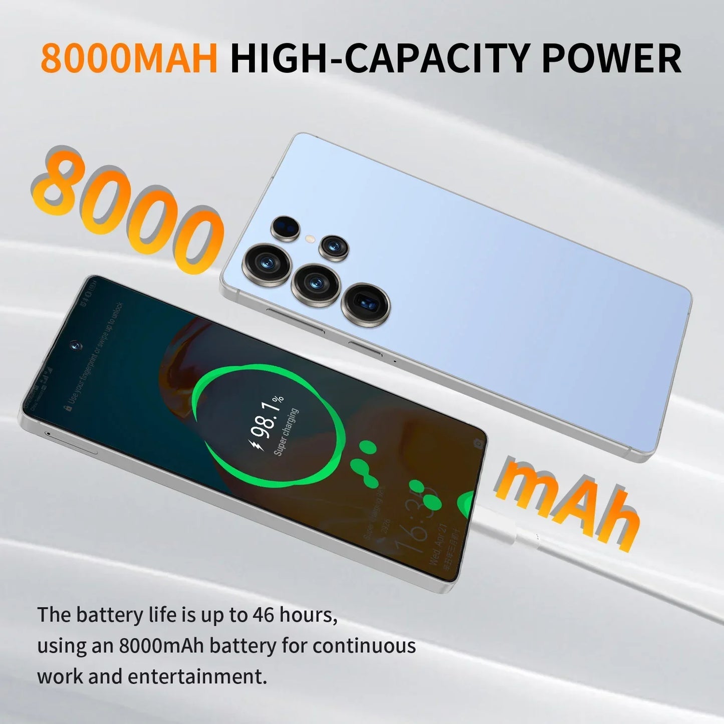 2025 NEW HOT S25 Ultra 22GB 2TB 7.3inch HD Global Edition Original Smart Dual Card 8000mAh Battery Facial Recognition Function