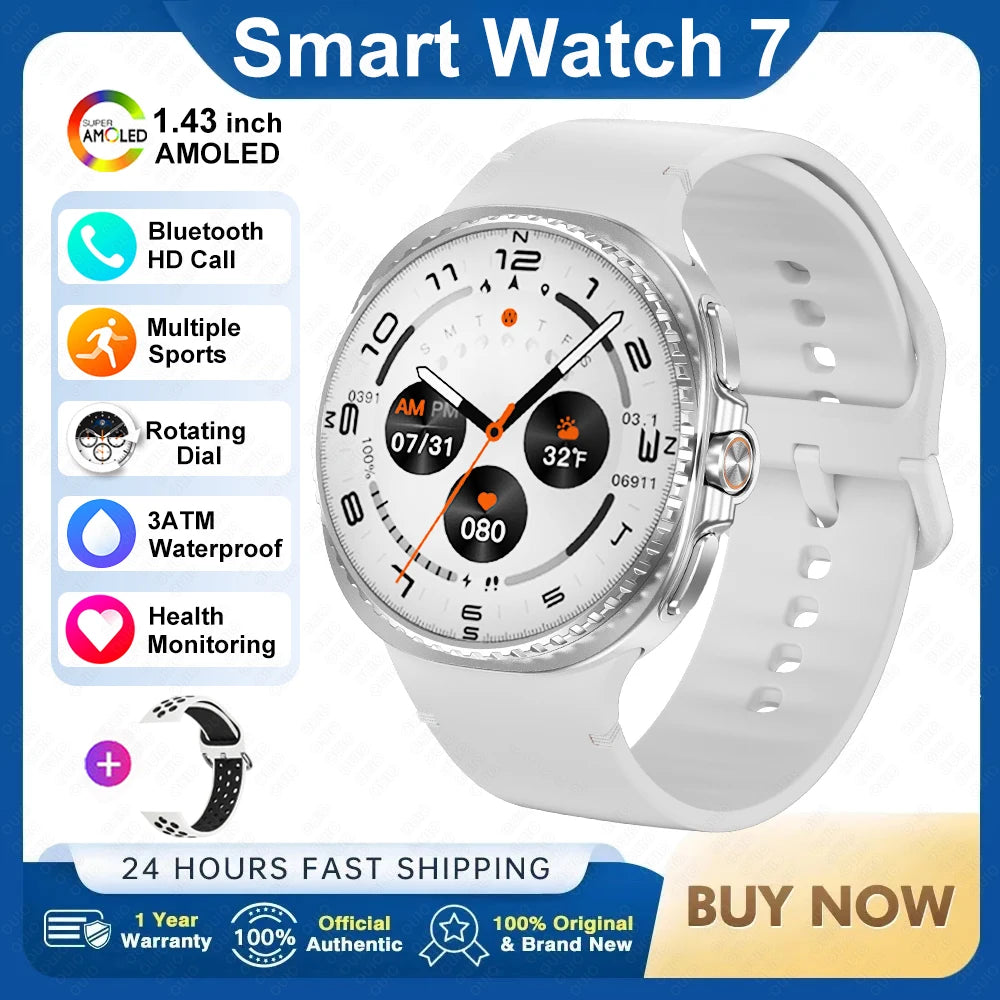 2025 Smart Watch 8 Classic With a 4-Piece Modular Case Structure Rotating Dial More Sports Modes Heart Rate BT Call Smartwatch