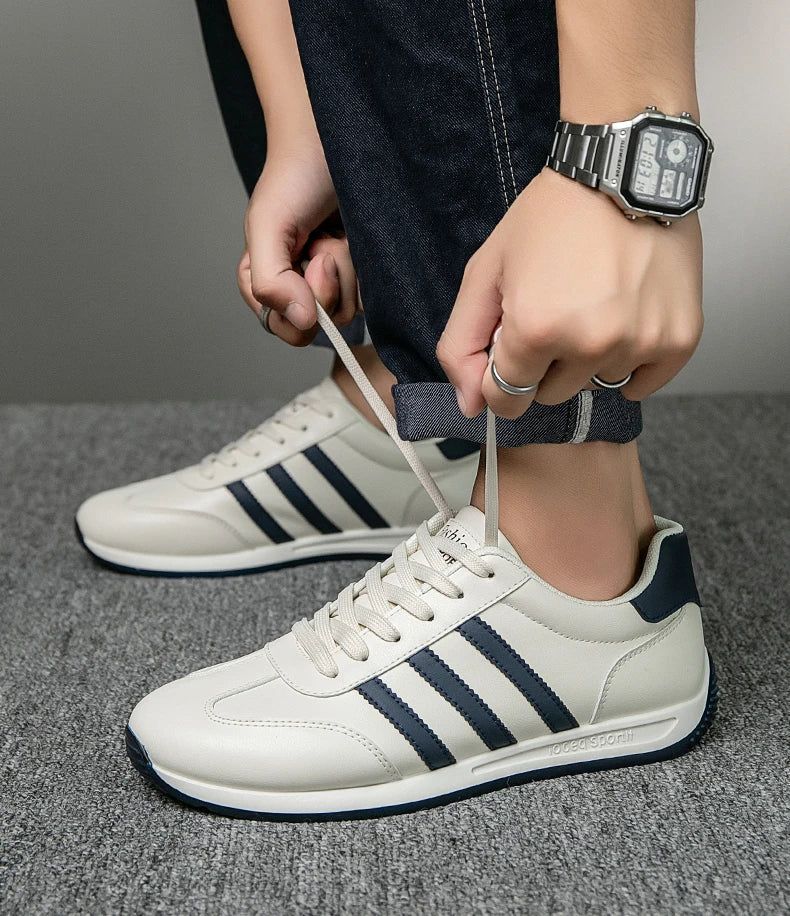2025Summer Fashion Comfortable Classic New High-Quality Leather Agan Shoes Men's Sneakers Three Colors39-44