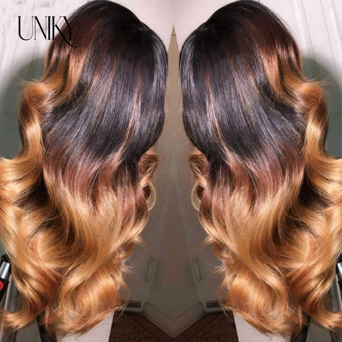 Body Wave 13x4 Lace Front Ombre Wig Human Hair Wig For Women Brazilian Blonde 1b/4/27/30 Lace Frontal Wig On Sale Clearance