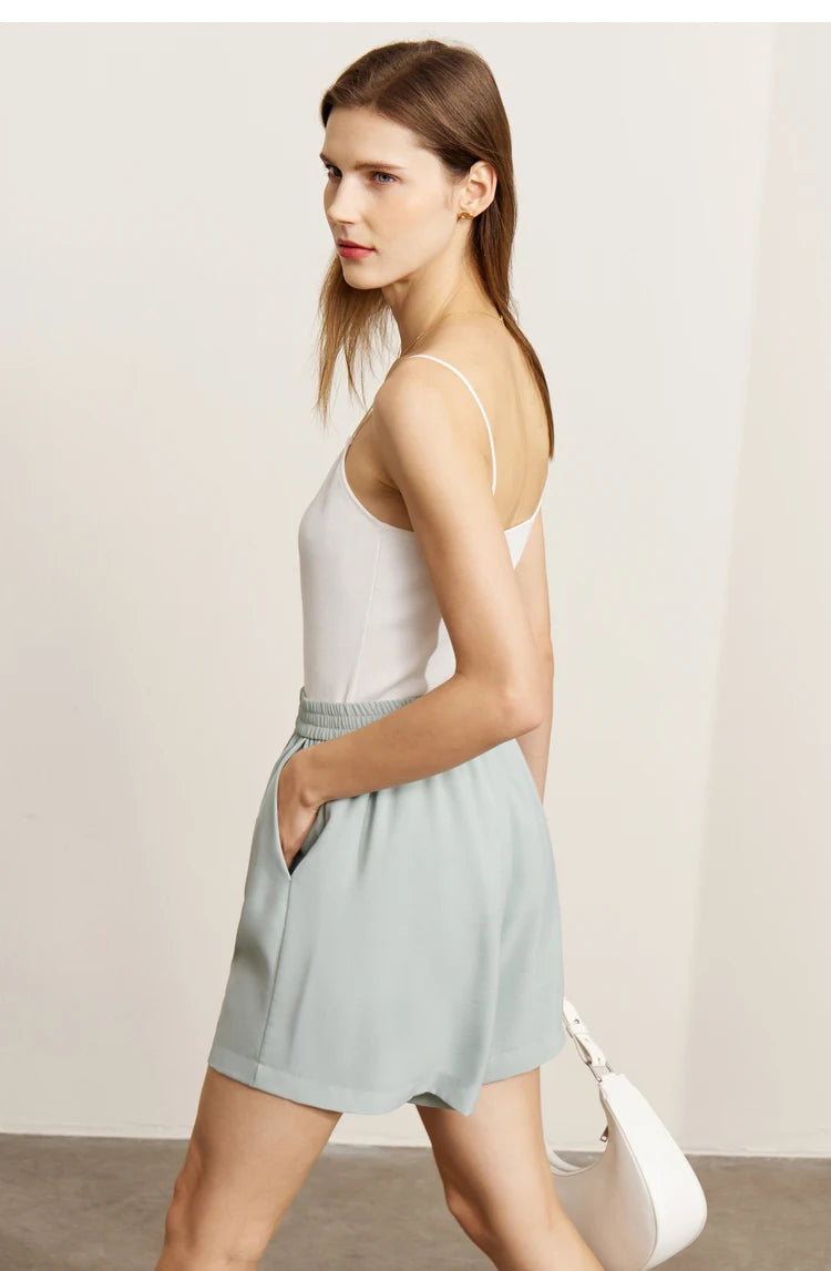 AMII Minimalism Women's blazer Fashion 2024 Summer Blazers Office Lady Elegant Chic Female shorts Separately Sale 72311003