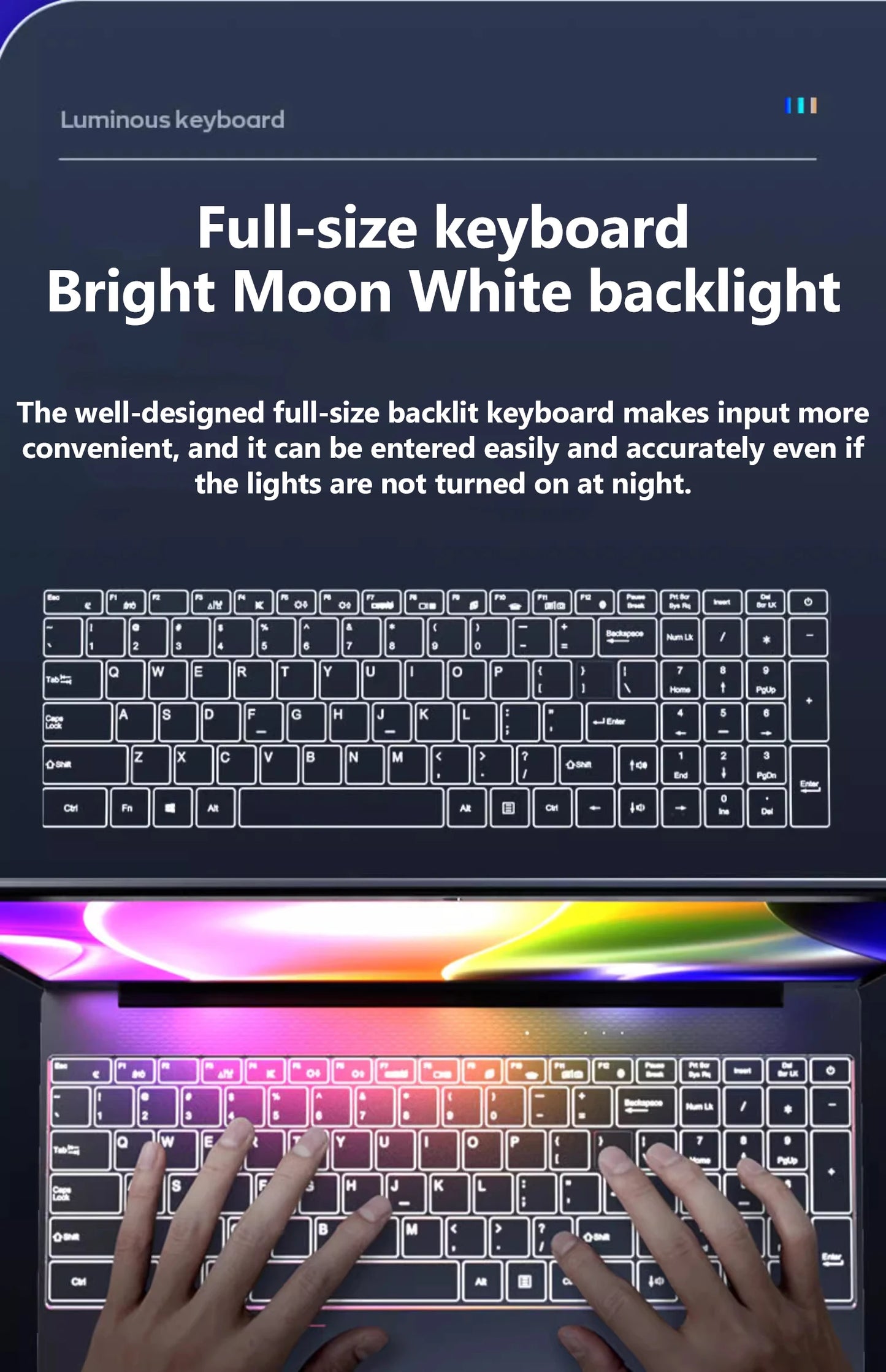 15.6" 11th Gen Celeron N5095 Windows 11 Pro commercial office work Laptop - 16GB 32GB RAM MAX 2TB SSD -2.4G 5.0G WiFi Bluetooth