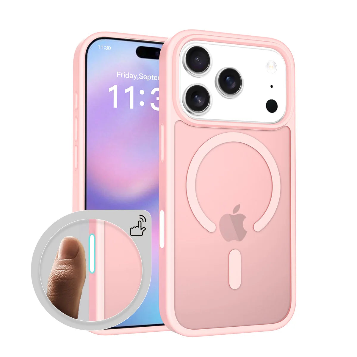 Fit iPhone 17 Pro Matte Case,Compatible with MagSafe Shockproof Protection Translucent Cover For iPhone 17 Air/17 Pro Max/17