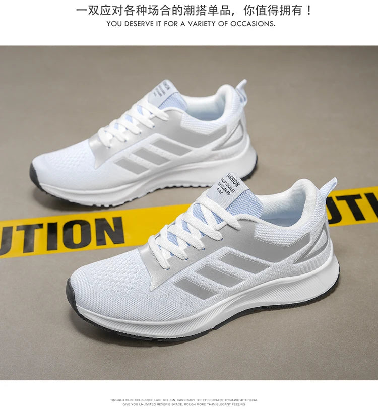 Shoes Men's 2025 Spring New Lightweight Non-slip Fashion Trend All-match Casual Soft Bottom Shock Absorption Running Sports
