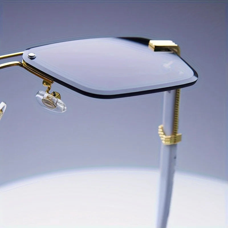 Fashion Rimless Sunglasses Men Women Populare Frameless Sun Glasses Male Female Classic Small Square Summer Traveling Shades