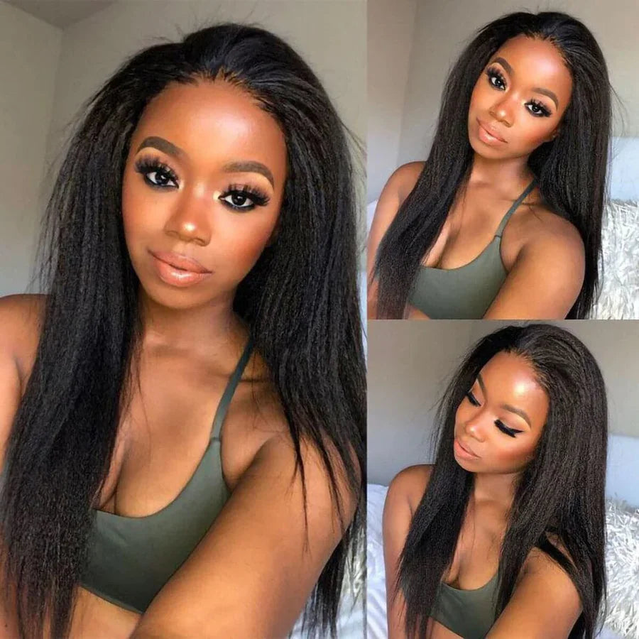 Yaki Straight Human Hair Bundles 100g Per Bundle 100% Human Hair Extensions Sew In Weaves 8-26 Inch Natutral Color 1/3/4 Bundles