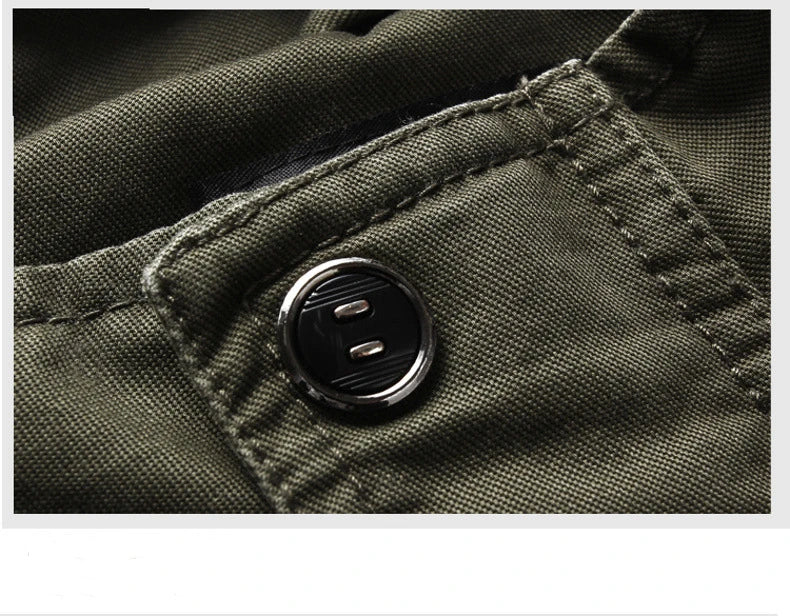 FGKKS 2023 Military Loose Men's Jacket New Autumn Casual Cotton Workwear Jacket High-Quality Design Bomber Jackets Male