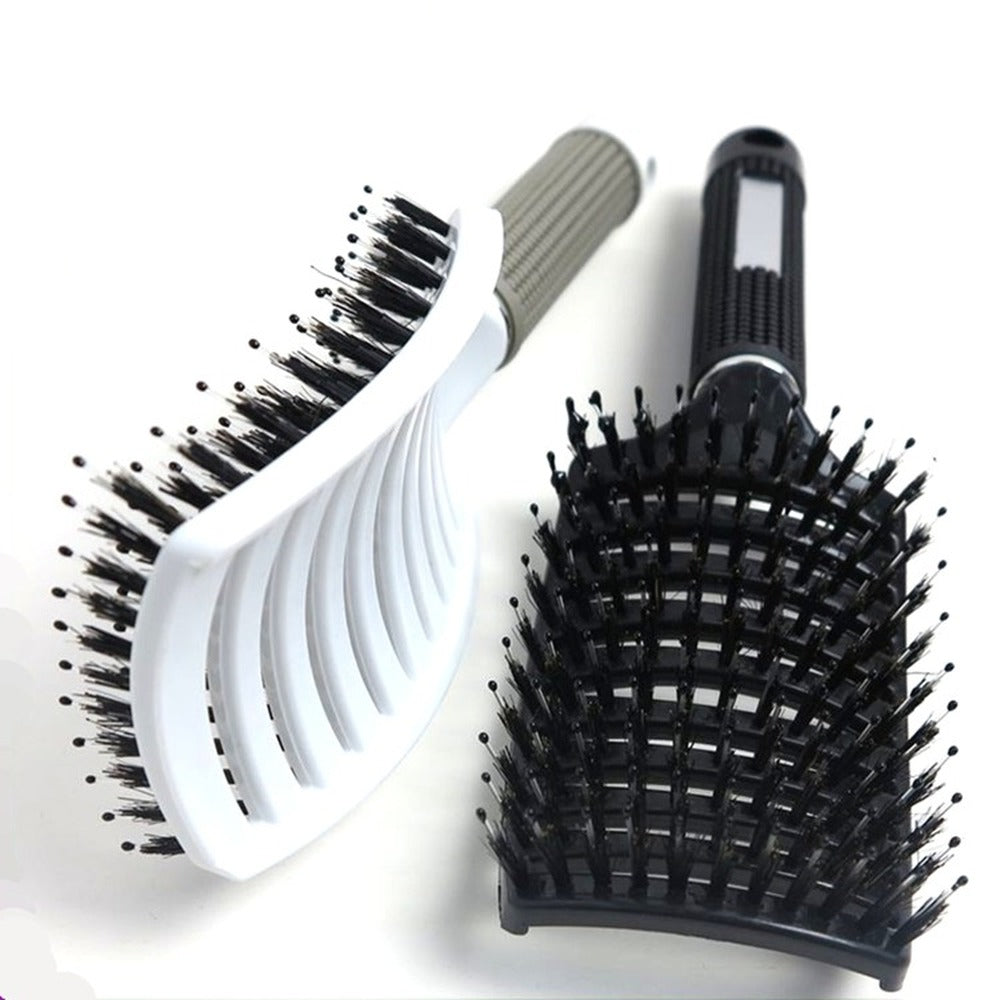 Hair Brush Scalp Massage Comb Hairbrush Bristle&Nylon Women Wet Curly Detangle Hair glove for Salon Hairdressing Styling Tools
