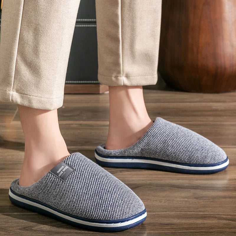 Bedroom Slipper for men Memory Foam Warm Soft Non Slip Wear resistant High Quality Indoor Shoes men Luxury