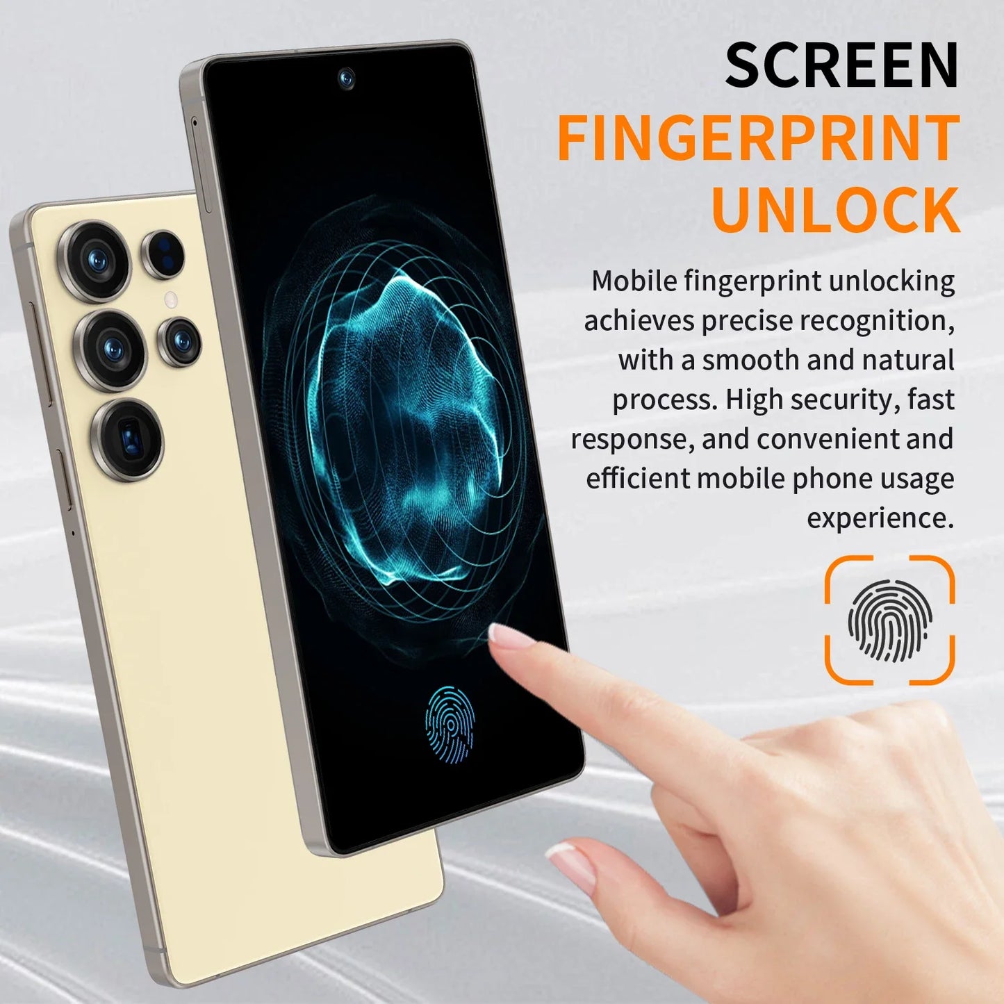 2025 NEW HOT S25 Ultra 22GB 2TB 7.3inch HD Global Edition Original Smart Dual Card 8000mAh Battery Facial Recognition Function