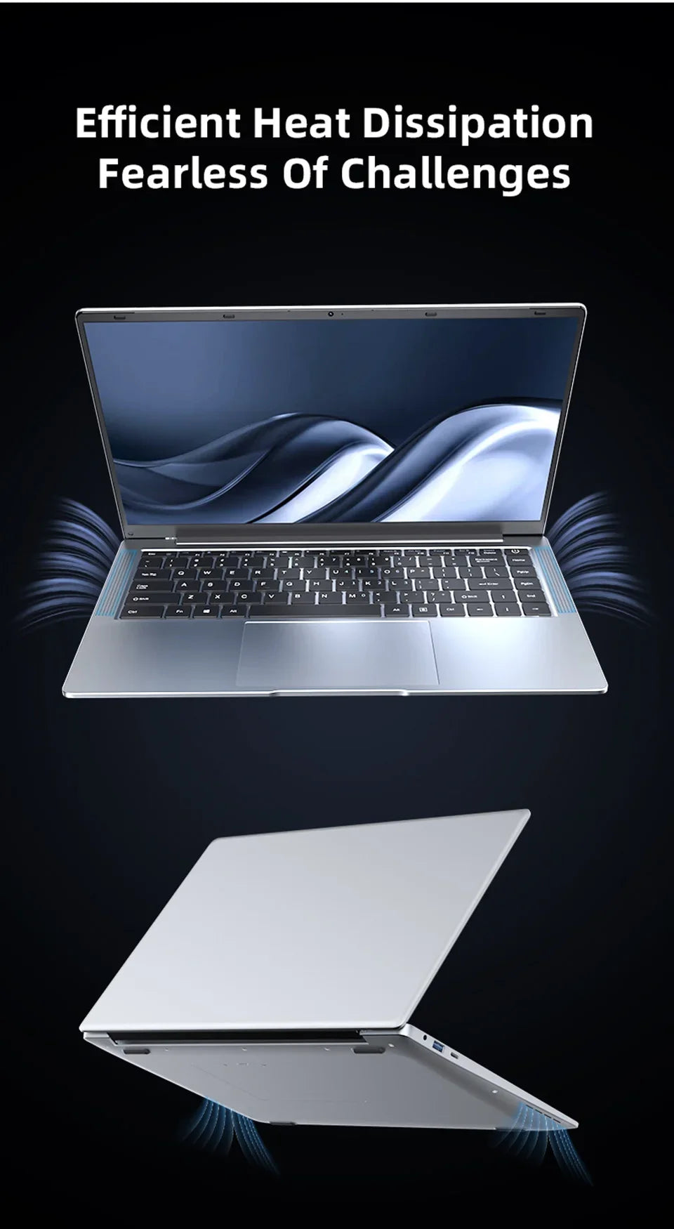 2025 Laptop Computer Windows 11 Pro Intel Atom A3950 Quad-Core 2025 Notebook PC 12GB RAM 1TB 2TB SSD 1920*1080 Office Computer