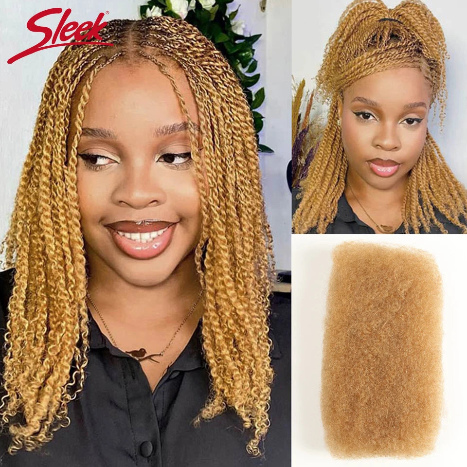 Afro Kinky Curly Bulk Human Hair For Braid Twists Curly Hair Extension Peruvian Hair for Dreadlock Extension Create Dreadlocks