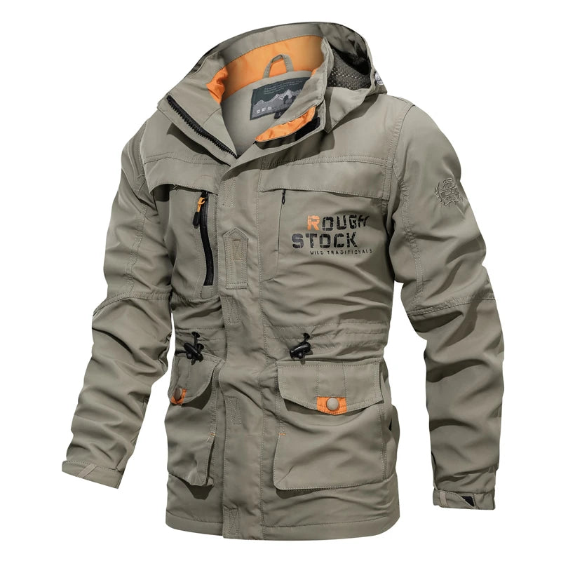 Men's 2023 Autumn Winter New Tactical Jacket Men Outdoor Camping Wear Resistant Coat Men Breathable Sweat Absorption Jackets Men