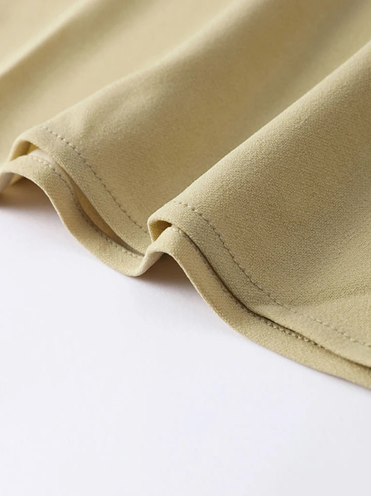 Summer Lady Patchwork Pleated Maxi Dress Chic Elegant Black Half-turtleneck Short Sleeve High Waist Dresses Office Street Robes