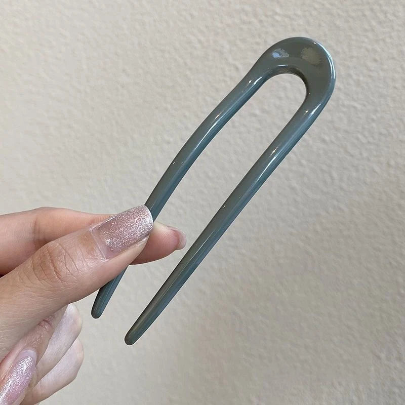 U - Shaped Hair Sticks Sleek Glossy Finish In Varied Chic Colors Touch of Style to Your Hair  Easy Elegant Updos or Casual Looks