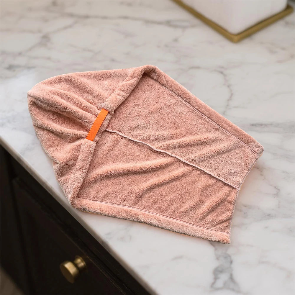 Wide tailed dry hair cap, hair towel for home use, soft and skin friendly, quick water absorption, not easy to shed hair