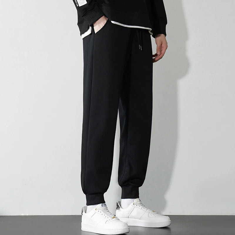 Men's Casual Tracksuits Set Autumn Winter Casual Hoodies+Sweatpants 2PCS Trendy Streetwear Matching Sets Sweatershirts Pants